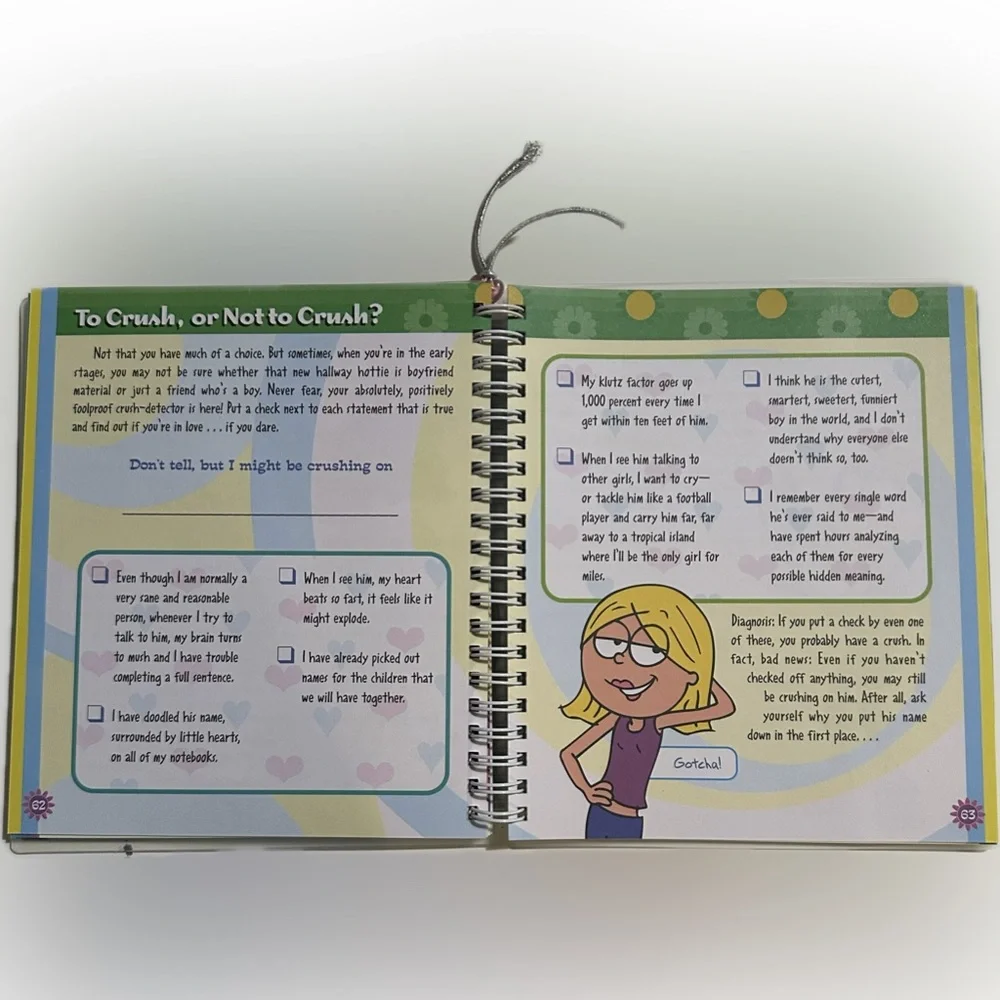 VTG 2004 DISNEY LIZZIE MCGUIRE LIFE ACCORDING TO LIZZIE JOURNAL NOTEBOOK STRIPED
